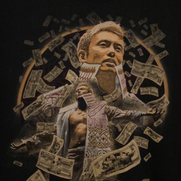 Kazuchika Okada Rainmaker New Japan Pro Wrestling T-Shirt Adult Size Large 💥 - Picture 2 of 5